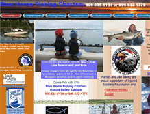 Tablet Screenshot of blueheronfishingcharters.com